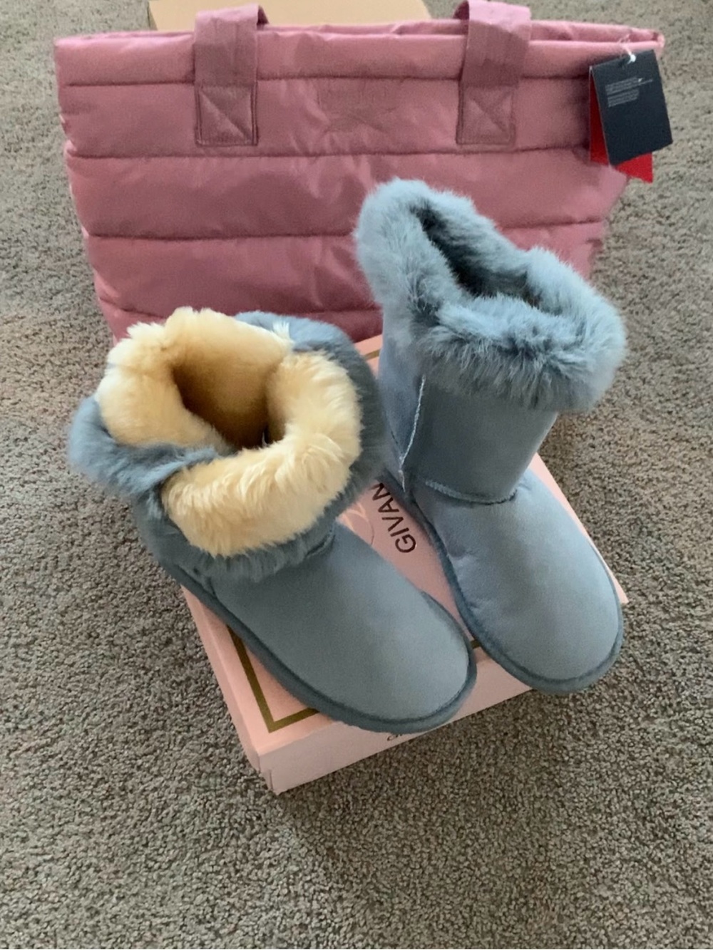 Michelle Bailey Button Boots Plush Lined Women's Slip-On Boot Slippers